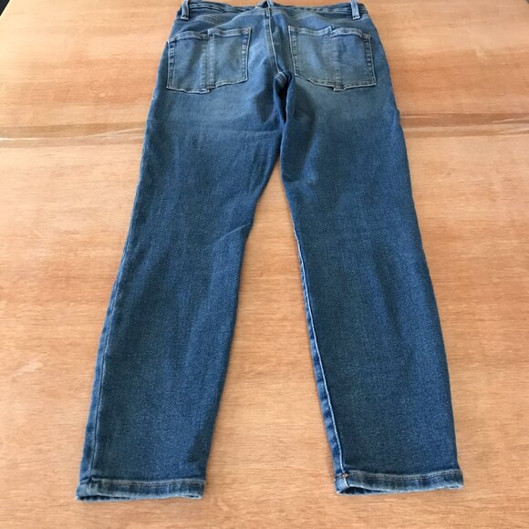 Good American Good Waist Split Pocket Skinny Jeans Women 8/26 Blue High Rise - Picture 2 of 12